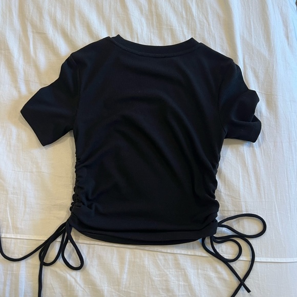 Zara Tie Side Top, Black, size S - Picture 2 of 4